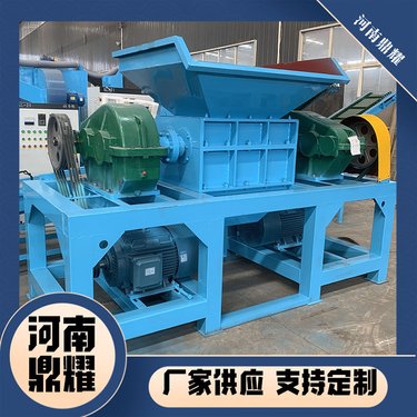 双轴细撕机 生活垃圾玻璃钢橡胶秸秆复合材料破机