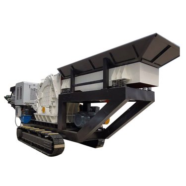 反击破移动站 车载式移动破机 履带式建筑垃圾破设备