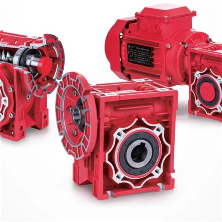 小型RV铝合金蜗轮蜗杆减速机厂家定制 带输入法兰NMRV蜗杆减速器