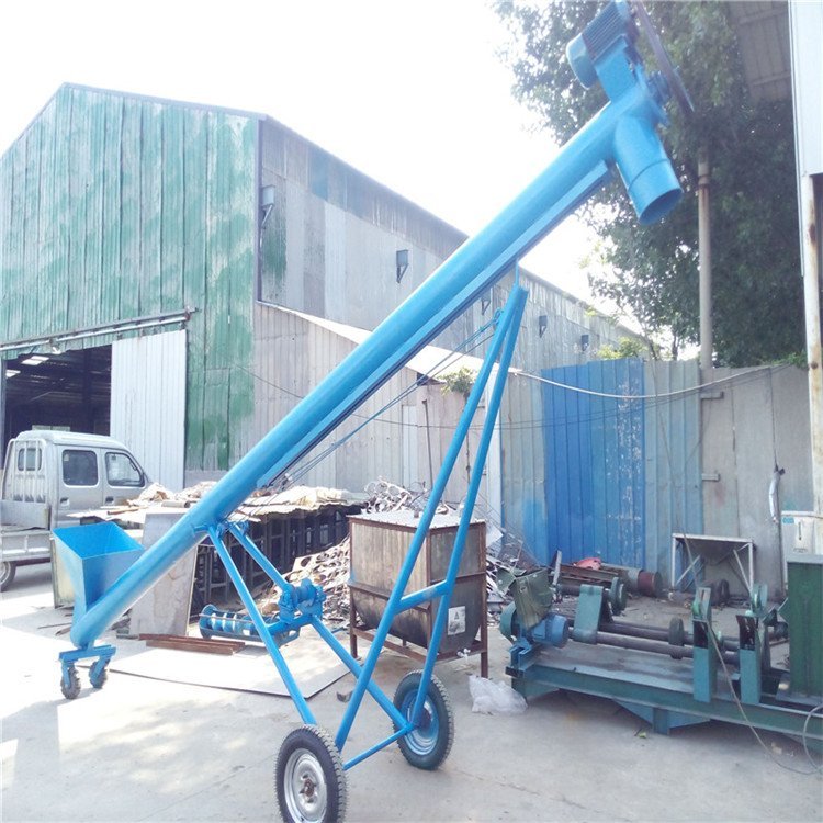 LJXY饲料螺旋提升机报价 干粉输送上料机六九 弹簧式螺旋输送机