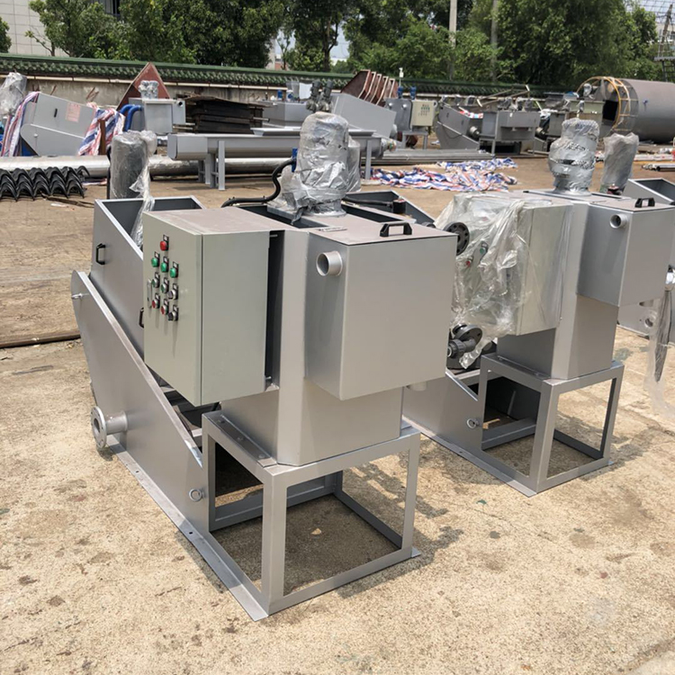 运腾养猪场用不锈钢叠螺式污泥浓缩脱水机固液分离机a075