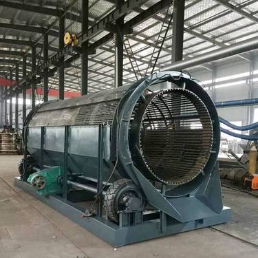 赛鼎6米无轴筛石机 金属丝编织网筛分机 1-2层砂石分离圆筒筛