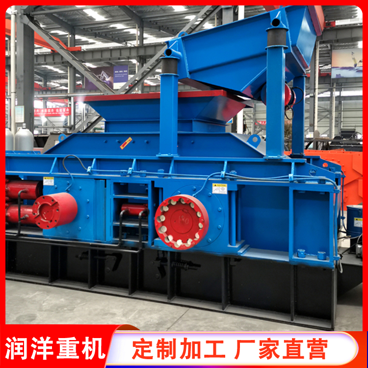 对辊破碎机 双辊式矿石破碎设备 破碎制砂机 时产80吨