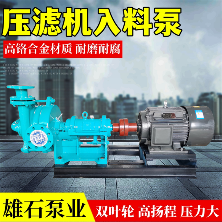 65SYA板框压滤机入料泵浮选机进料泵高铬合金耐磨高扬程渣浆泵