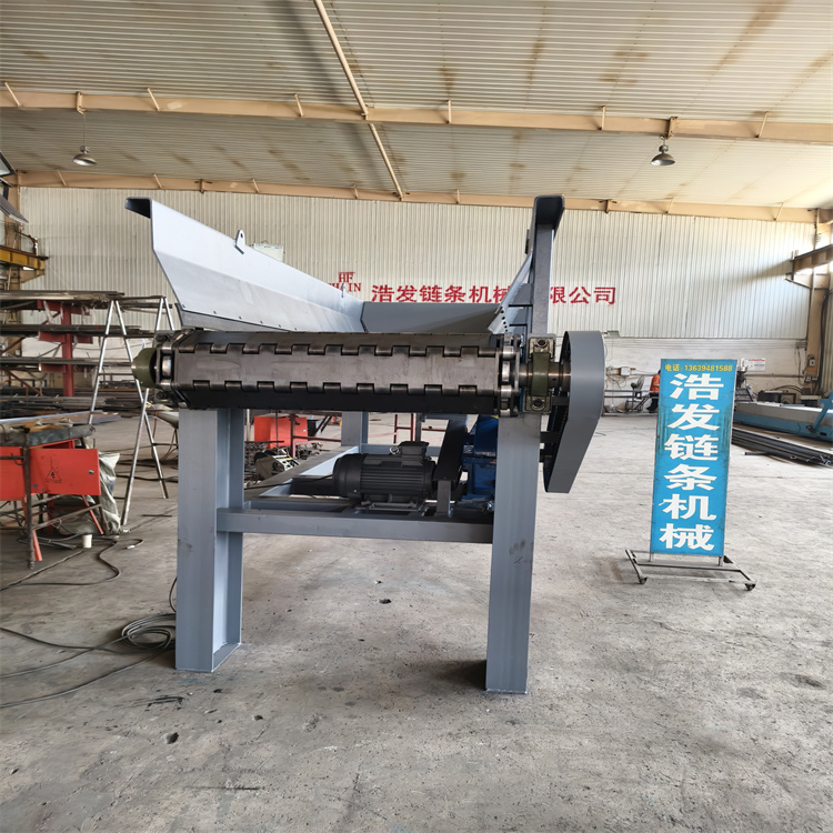 浩发厂家定制 碳钢链板输送机 提升物料输送设备 重载型链板式给料机