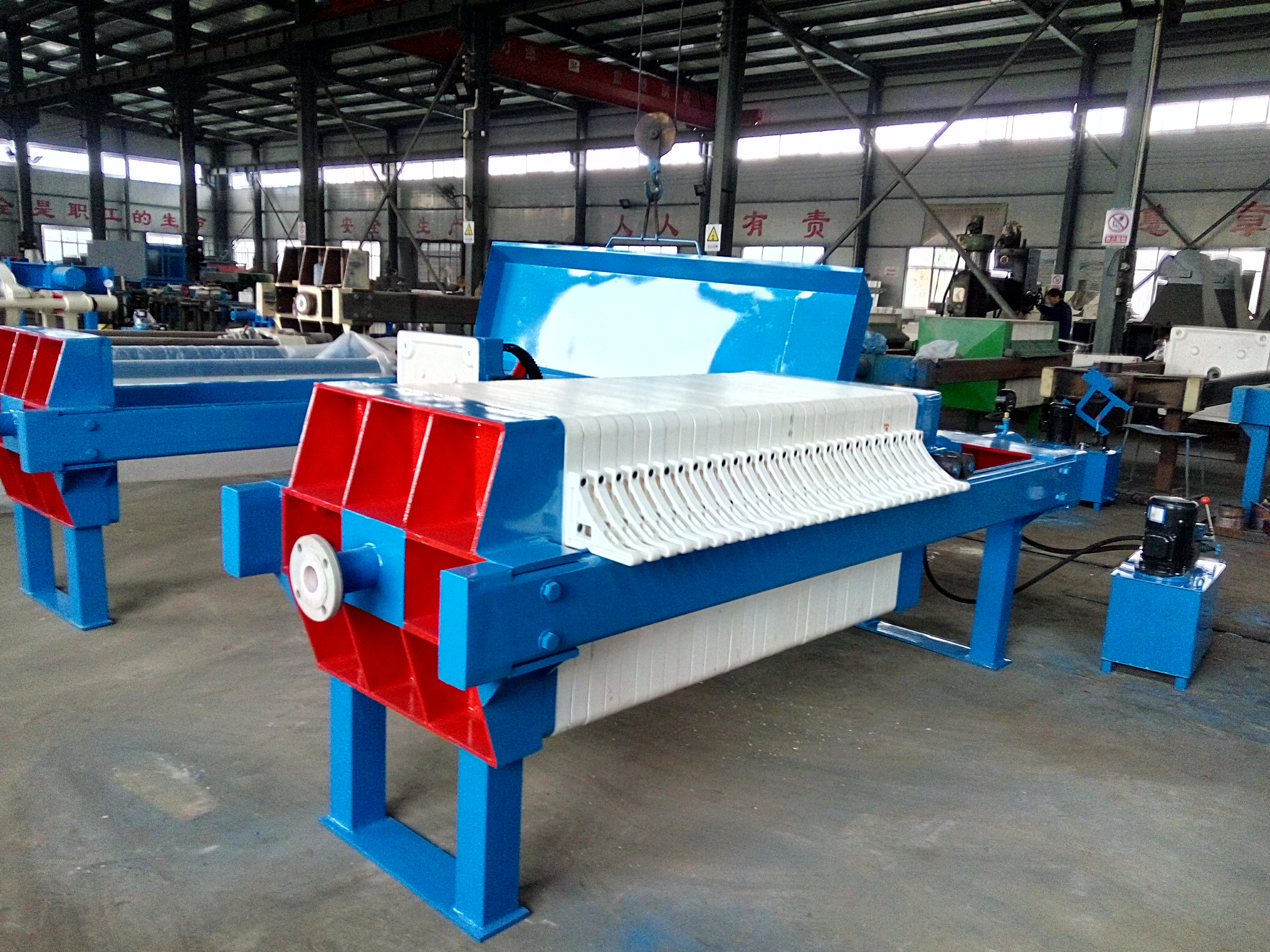 630型液压压紧厢式压滤机 油漆污水处理过滤设备