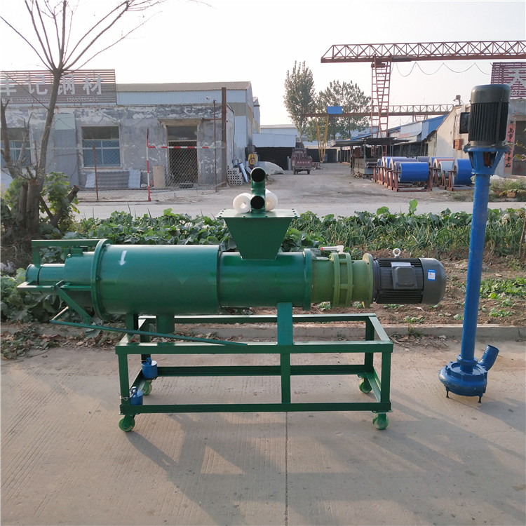 粪便干湿分离机 不锈钢螺旋式挤水机 斜筛式牛粪脱水机
