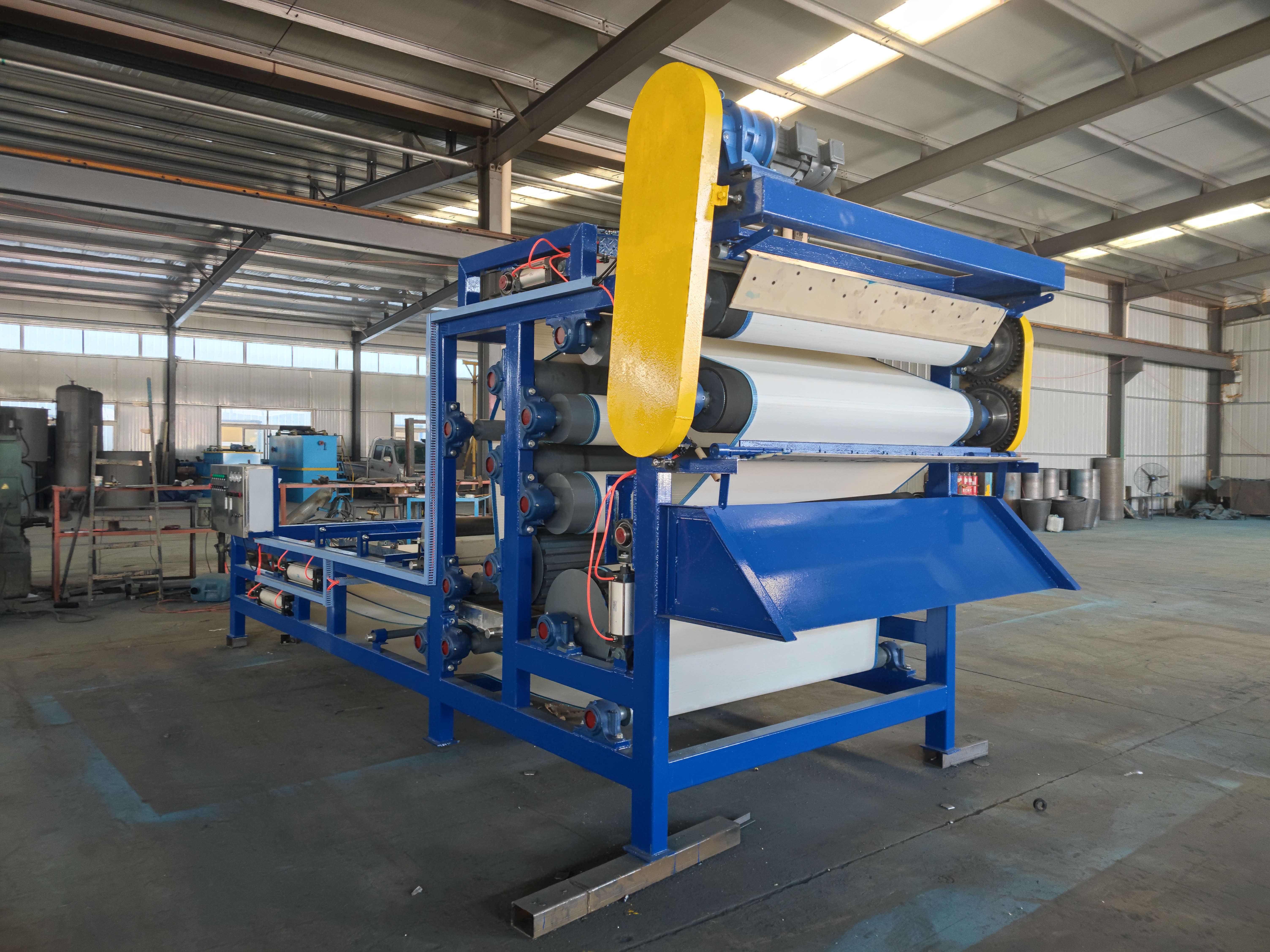 豆渣脱水压榨带式压滤机 中药材清洗废水污泥脱水设备