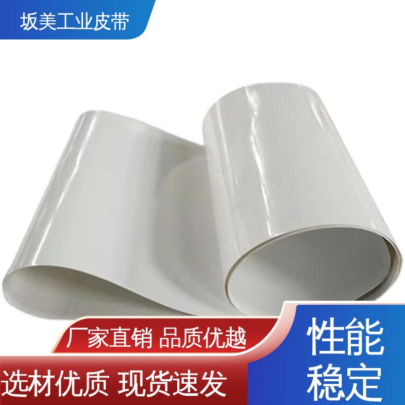 非标定制 工业设备皮带 蓝色PU裙边输送带 耐高温 坂美