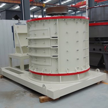 全自动数控立轴破碎机 河卵石锥形制沙机 风化石重型板锤打砂机