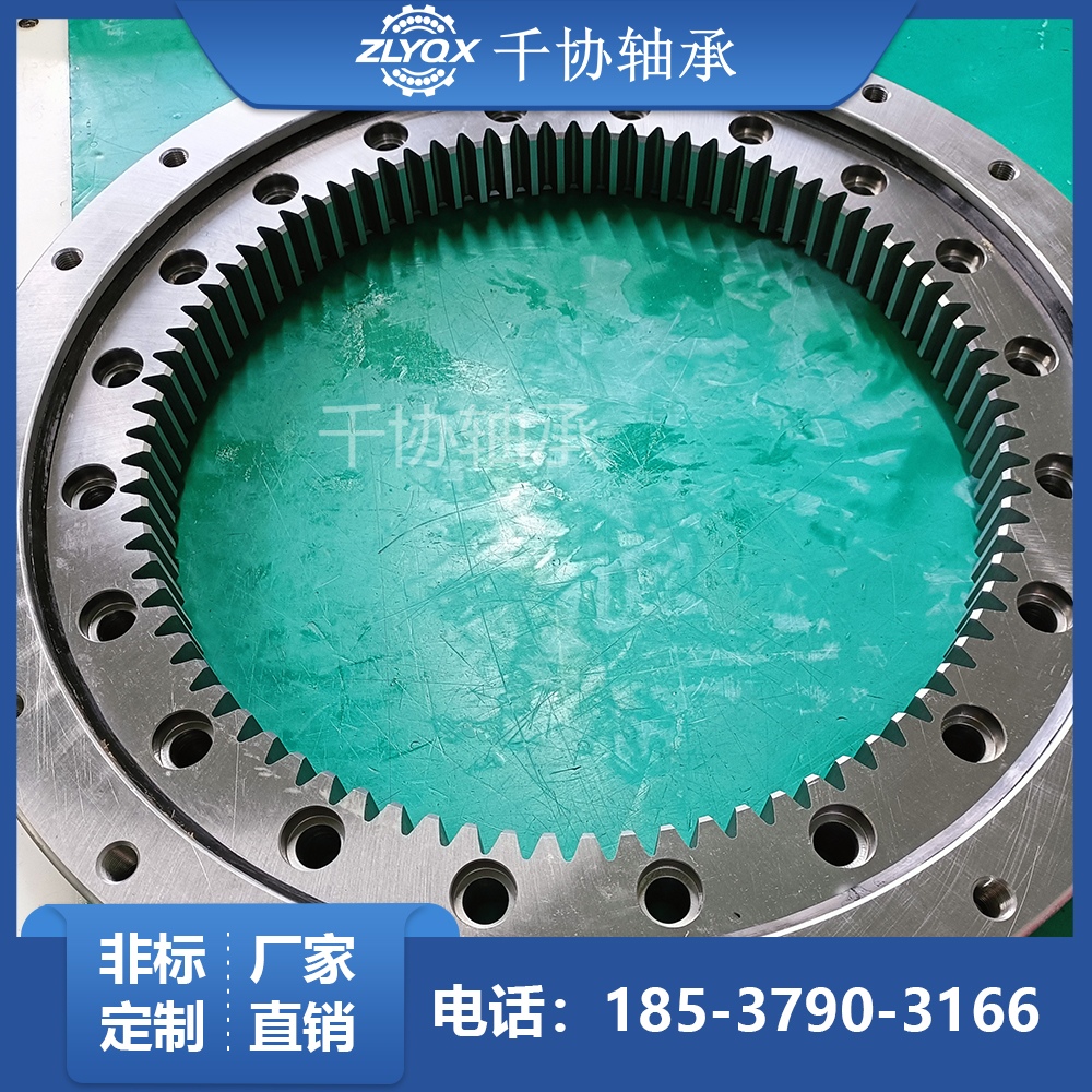 XI160489N涡轮蜗杆回转减速机 交叉滚子转盘轴承 磨齿6级 可按需定制