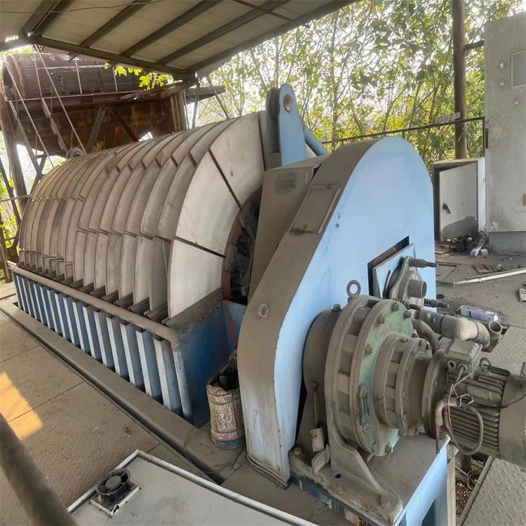 二手ZPG圆盘式真空过滤机 精矿脱水设备 金属矿渣脱水盘式压滤机