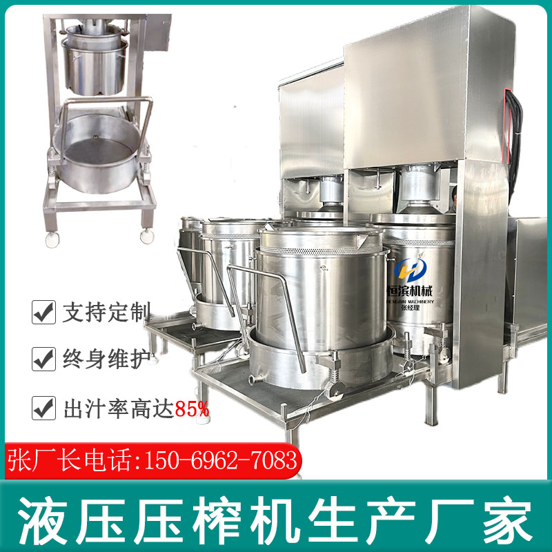 500升大型压榨机 100吨脱水压榨脱水机 压力大液压压滤机