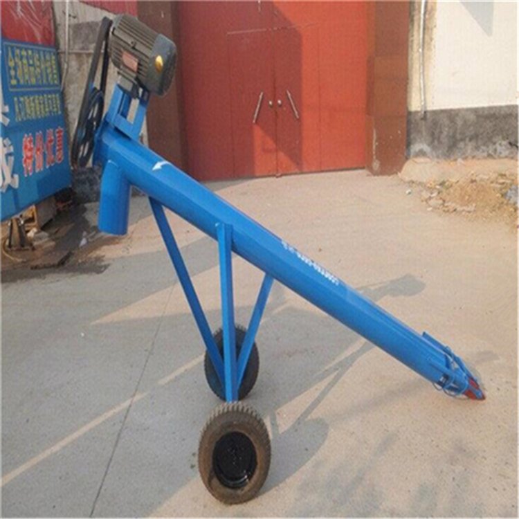 螺旋输送机生产线 无轴螺旋输送机绞龙 汇众螺旋提升机倾斜上料