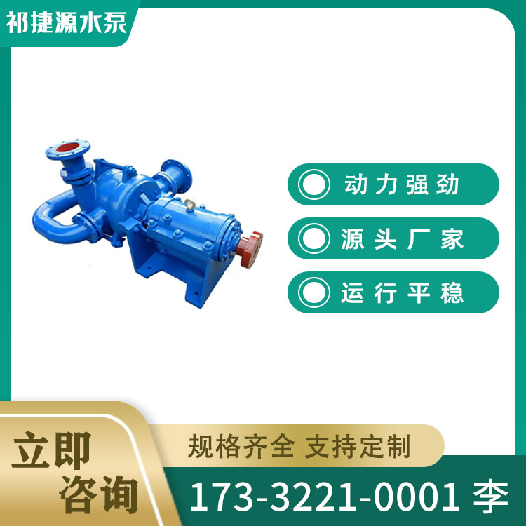 压滤机入料进料泥浆泵 双叶轮给料泵 运行稳定 祁捷源