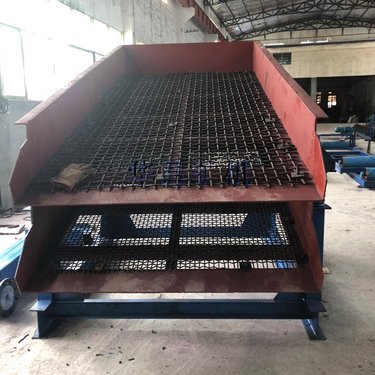 砂石振动筛 高效石料粒度分级筛分机 尾矿石英砂直线震动筛 煤泥振筛