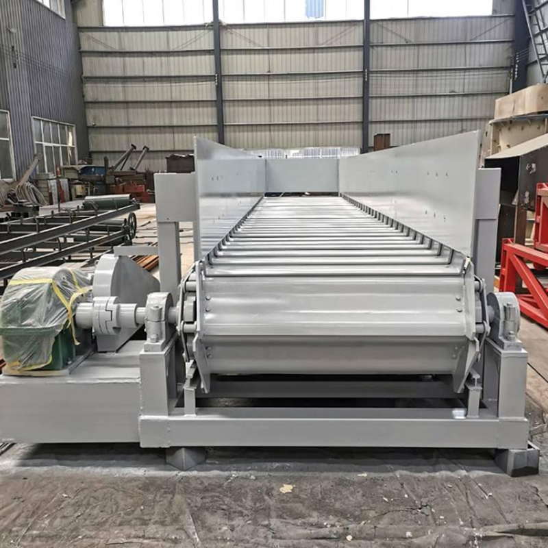 珍珠岩输送带设备 荣邦多功能给料机 重型链板式加料机