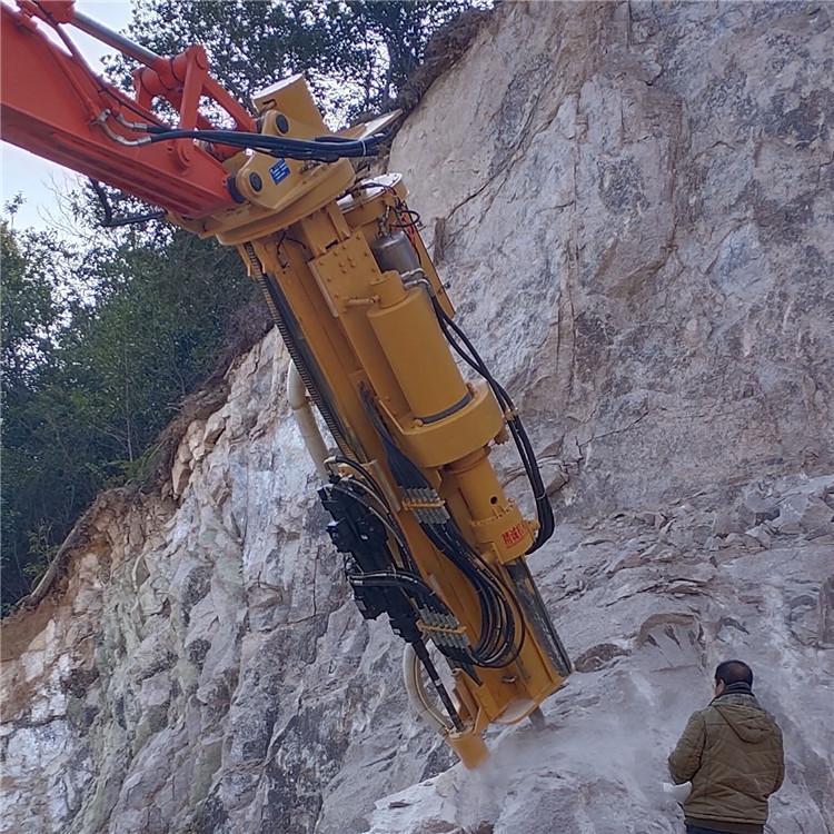 凿岩挖改钻机 大型钻孔爆裂岩石一体机 山体开采钻裂一体机