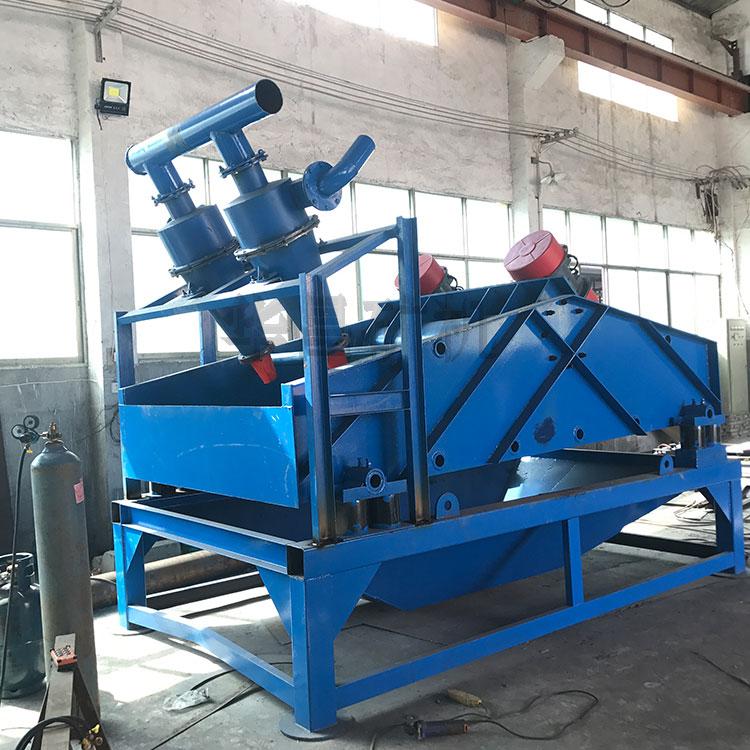 定制双层细砂回收机 直线振动脱水筛 聚氨酯沉砂嘴回收细砂机 华昌