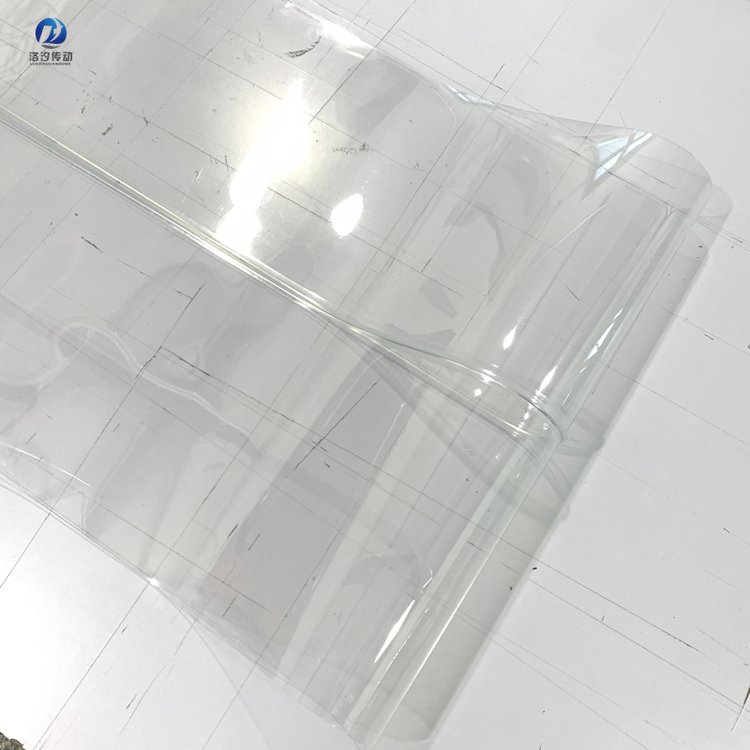 洛汐传动 视觉检测红外线筛选机PVC透明传送带 PU输送带透光带
