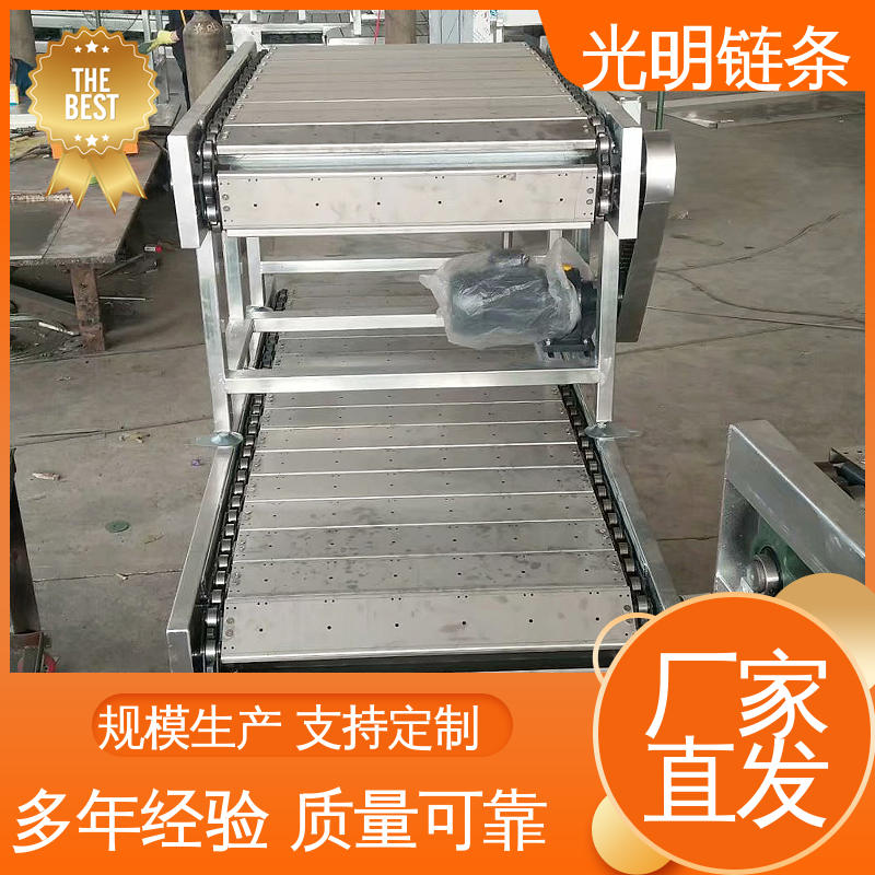 链板网带输送机 工业矿石加厚板式给料机 风冷杀菌 光明