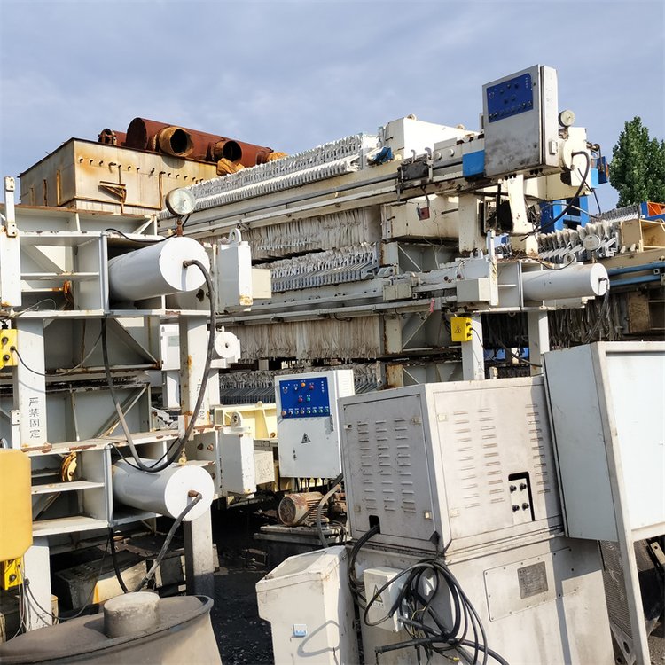 二手压滤机 化工板框式压滤设备 自动化液压处理机械