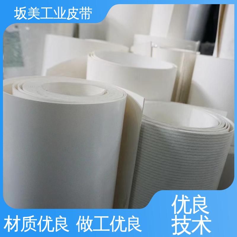 PU环形裙边输送带 现货充足 轻型工业传输皮带 耐磨擦 坂美