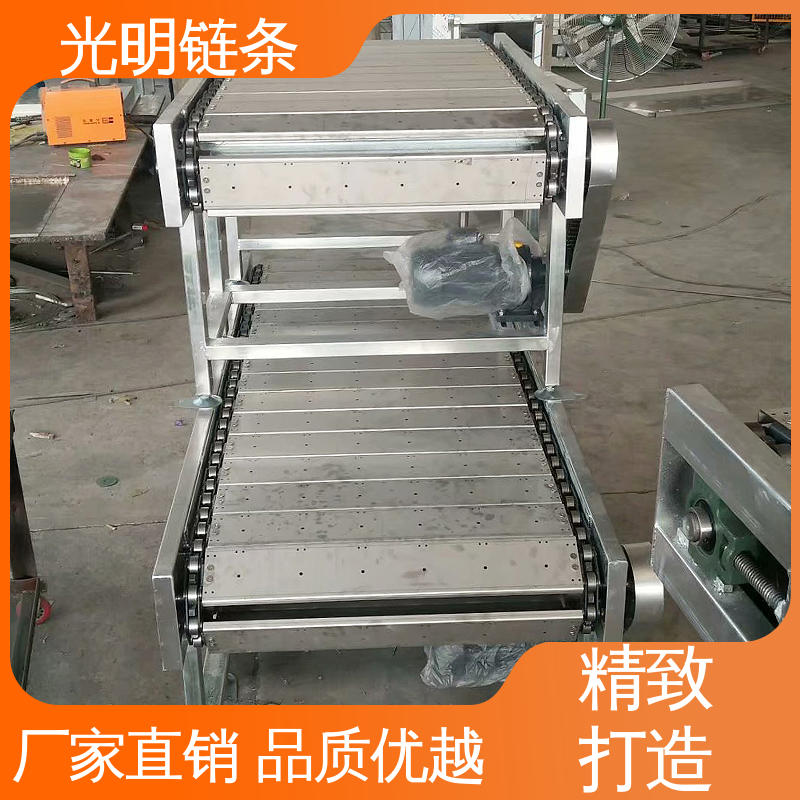 非标链板输送机 工业矿石加厚板式给料机 风冷杀菌 光明