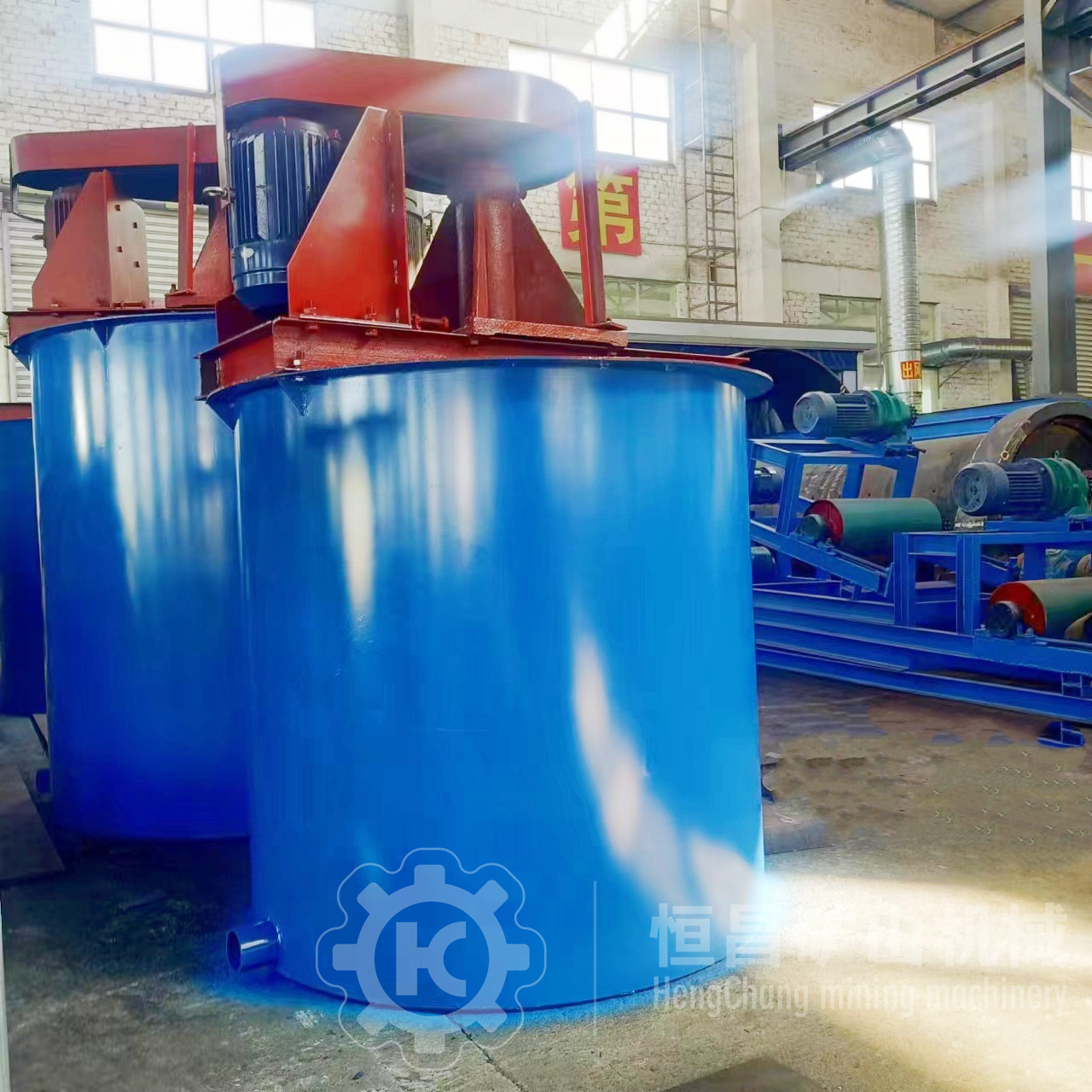 矿用搅拌桶 矿浆浮选前搅拌槽 不锈钢药剂搅拌泥浆双叶轮搅拌机