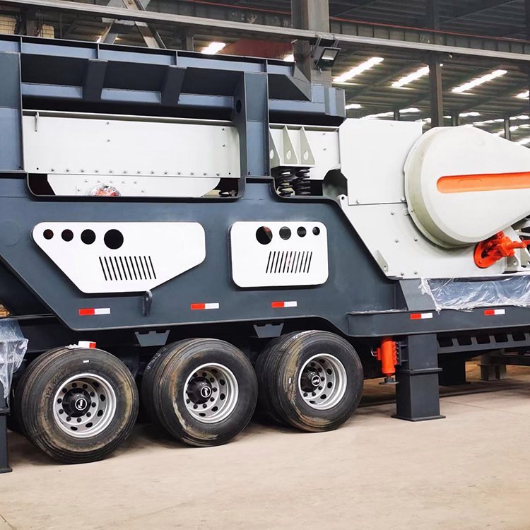 时产8吨石灰石制砂机 移动矿山石材破机 矿用振动筛 江苏扬州高邮