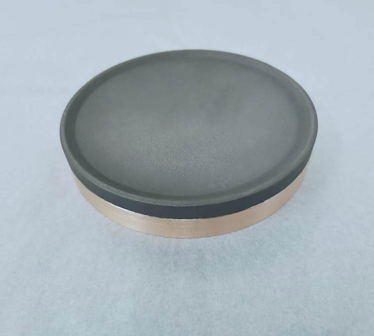高纯热等静压石墨靶，绑定铜背板，内嵌螺纹 99.99%C靶材