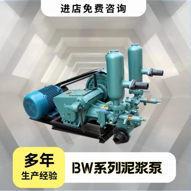 变频柱塞bw160泥浆泵 大流量渣浆泵 双缸活塞式锚杆灌浆泵