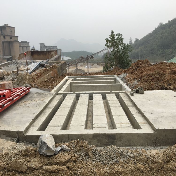 搅拌站运输车轮洗车槽 平板加厚过水槽高压冲洗平台型号