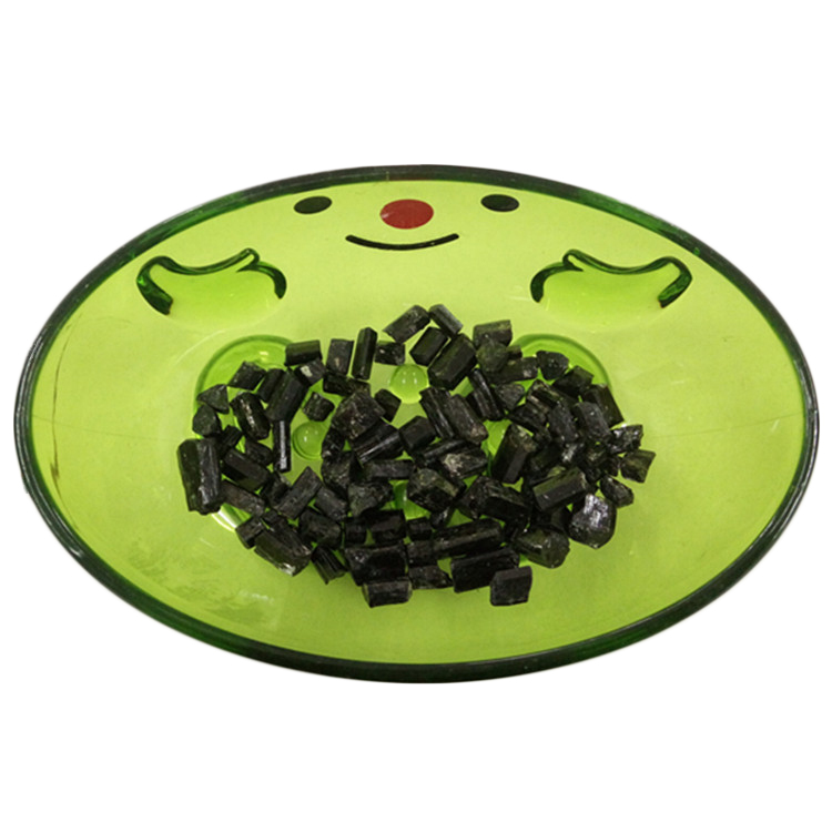 直销新疆阿勒泰单晶体电气石托玛琳原石 汗蒸房用电气石块/粉