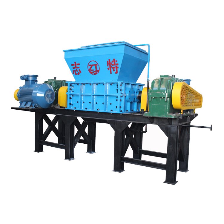 固废垃圾撕机 废铁双轴破机 金属塑料粉机 志特