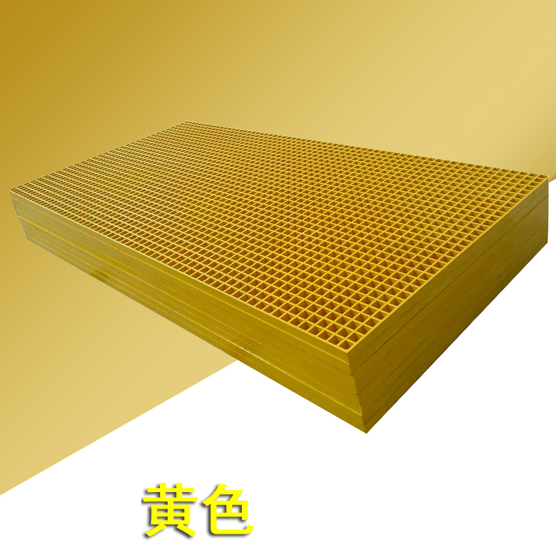 加工1米宽玻璃钢格栅 1.22x2.44格兰 38mm厚刷车地漏格网 承重强 华强