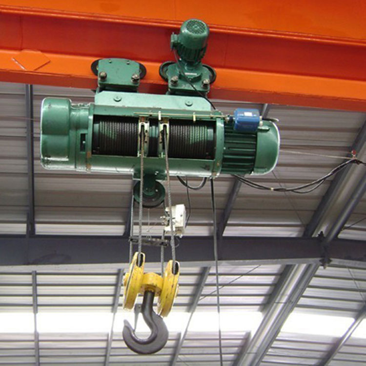 悬挂式钢丝绳电动葫芦 设有上下限位开关 可自动断电
