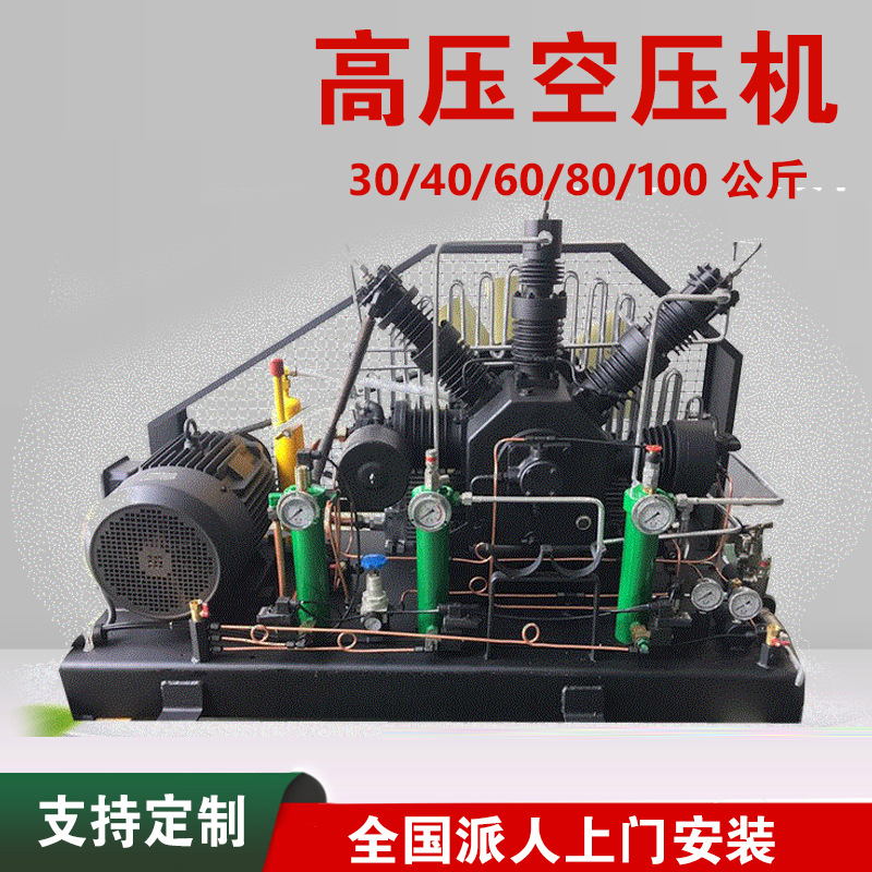 PET吹瓶专用大型工业活塞式测试用空气压缩机高压空压机30公斤