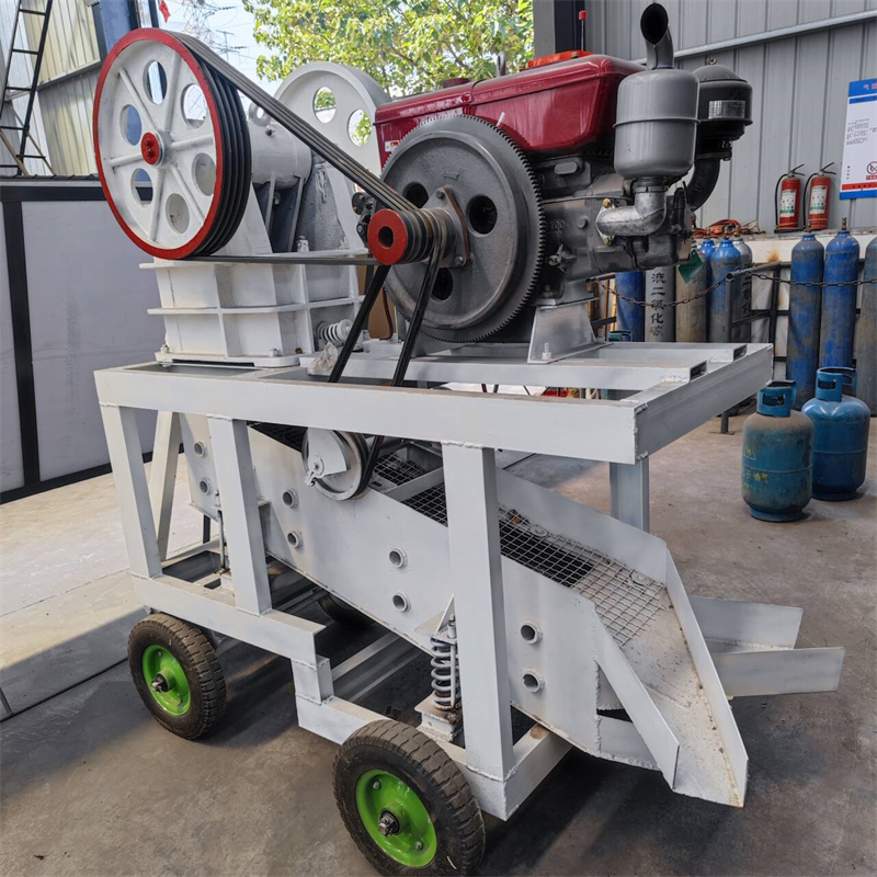 可移动破车 鄂式破机 鹅卵石破建筑垃圾制砂机矿山石头石机