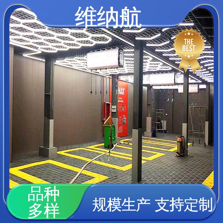 支持定制 空心圆形 新款蜂窝格栅方旋长条灯 地面装饰材料 维纳航