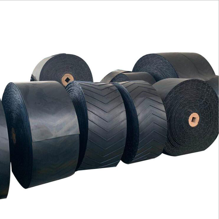 鸿业 带芯加厚高弹尼龙输送带 防滑挡边阻燃皮带 矿用 耐腐缓冲性好