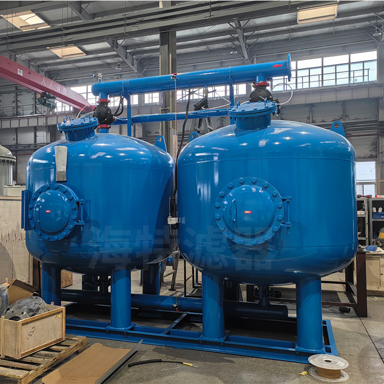 海特滤器 循环水旁滤石英砂过滤器 碳钢衬胶防腐处理