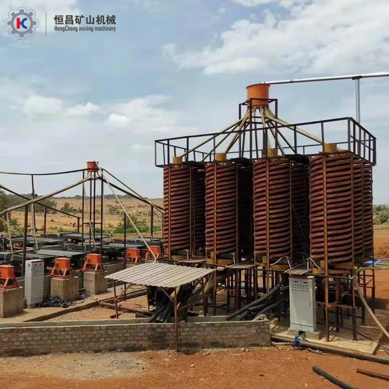 褐铁矿螺旋溜槽 选煤矸石重金属尾矿回收重选设备