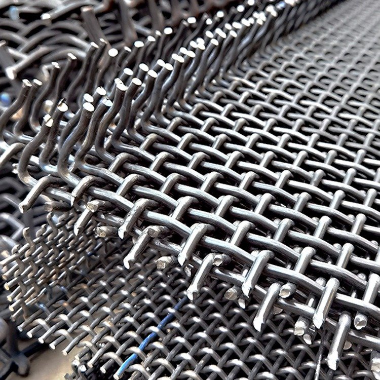 钢丝轧花网 65锰钢重型轧花网片 振动筛网 矿筛网 铭久工厂可定制