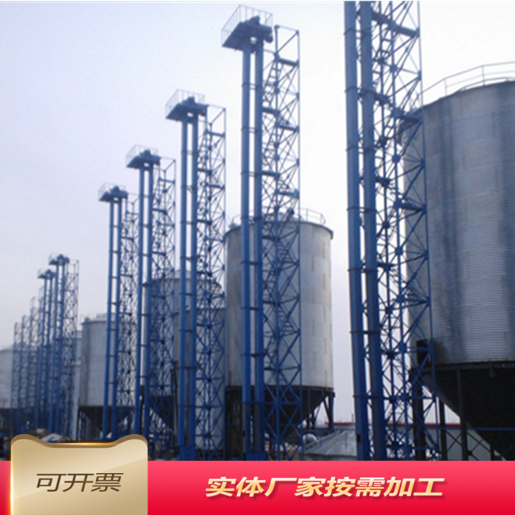 石粉自动翻斗提升机 松散颗粒料料斗式输送机 垂直钢斗提料机