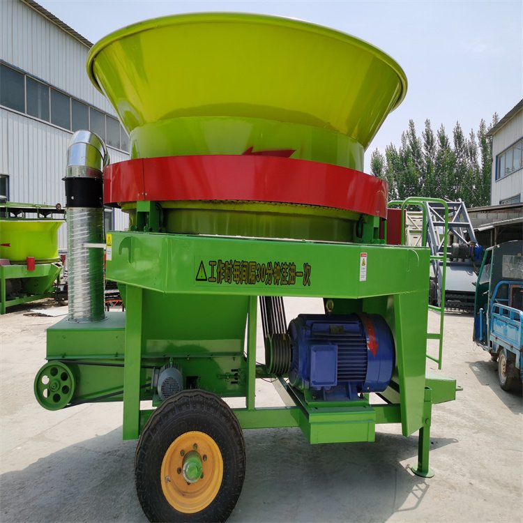 牛羊草捆粉草机 圆型秸秆麦子粉机 130型大电机圆盘破机
