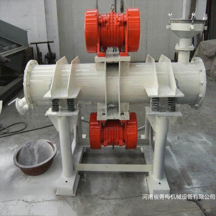 勇梅机械干法 湿法单筒立式钢棒振动磨机配自动进料 出料装置