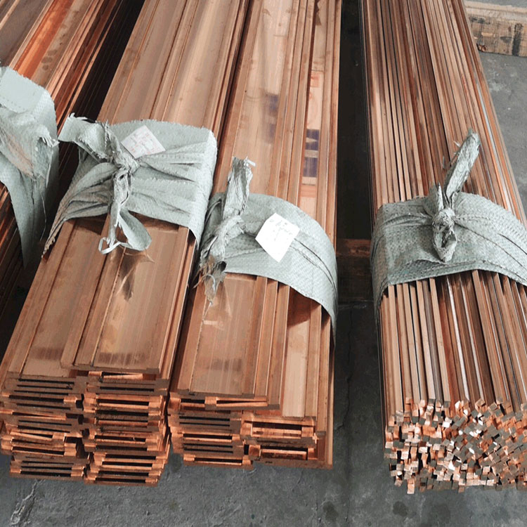 地铁铜排 硬态直条管 T1紫铜带 生产厂家 切割加工定制 金属光泽