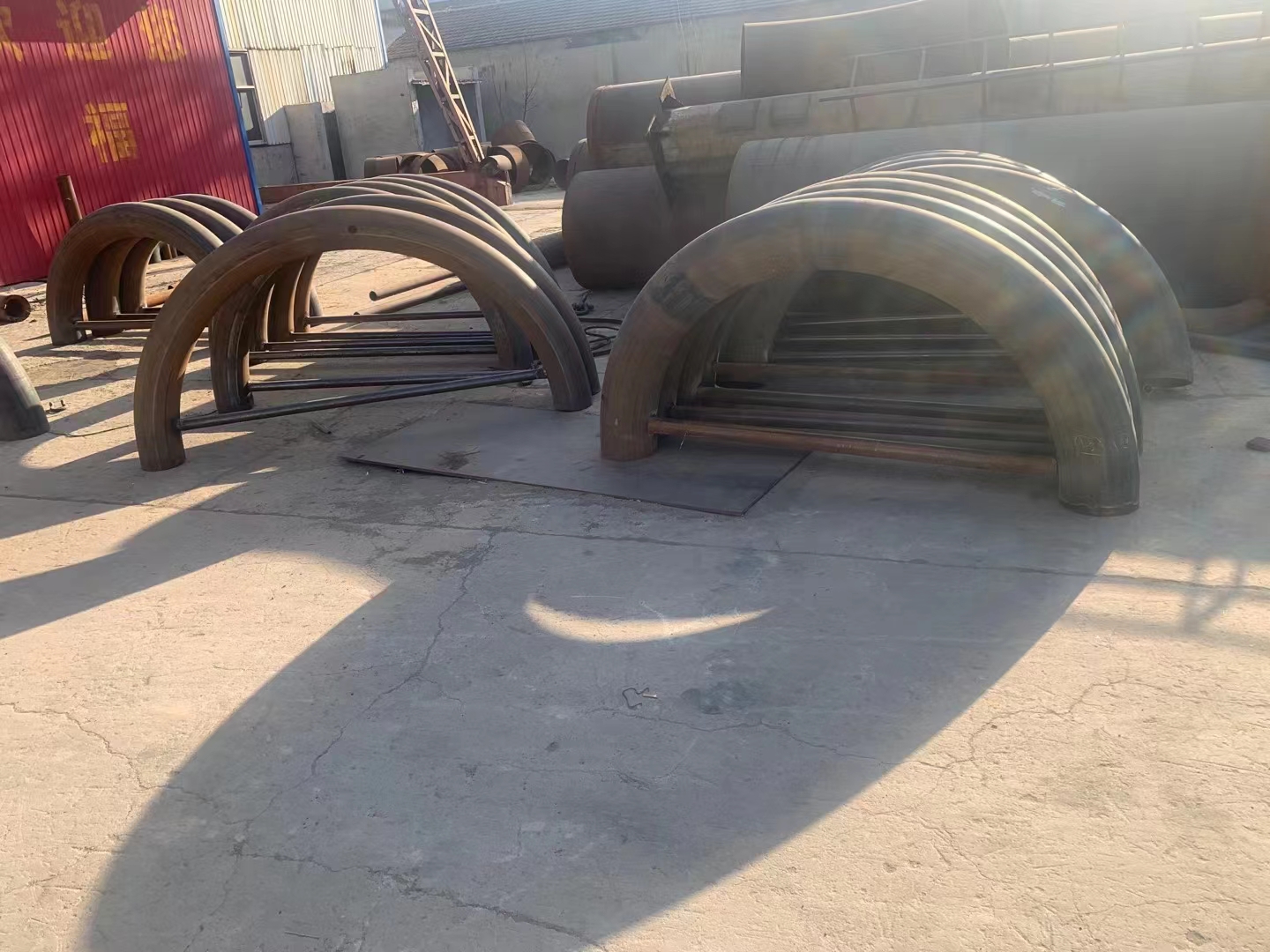 大口径碳钢虾米腰弯头90度180度弯管无缝冲压异径抗压港德