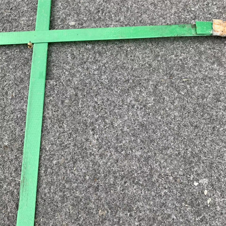 芝麻黑石材厂家 金黑冰花 板材定制火烧面 火烧板 小方块